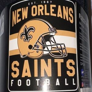 🏈🆕🏈 NFL New Orleans Saints Black and Gold Throw Blanket
